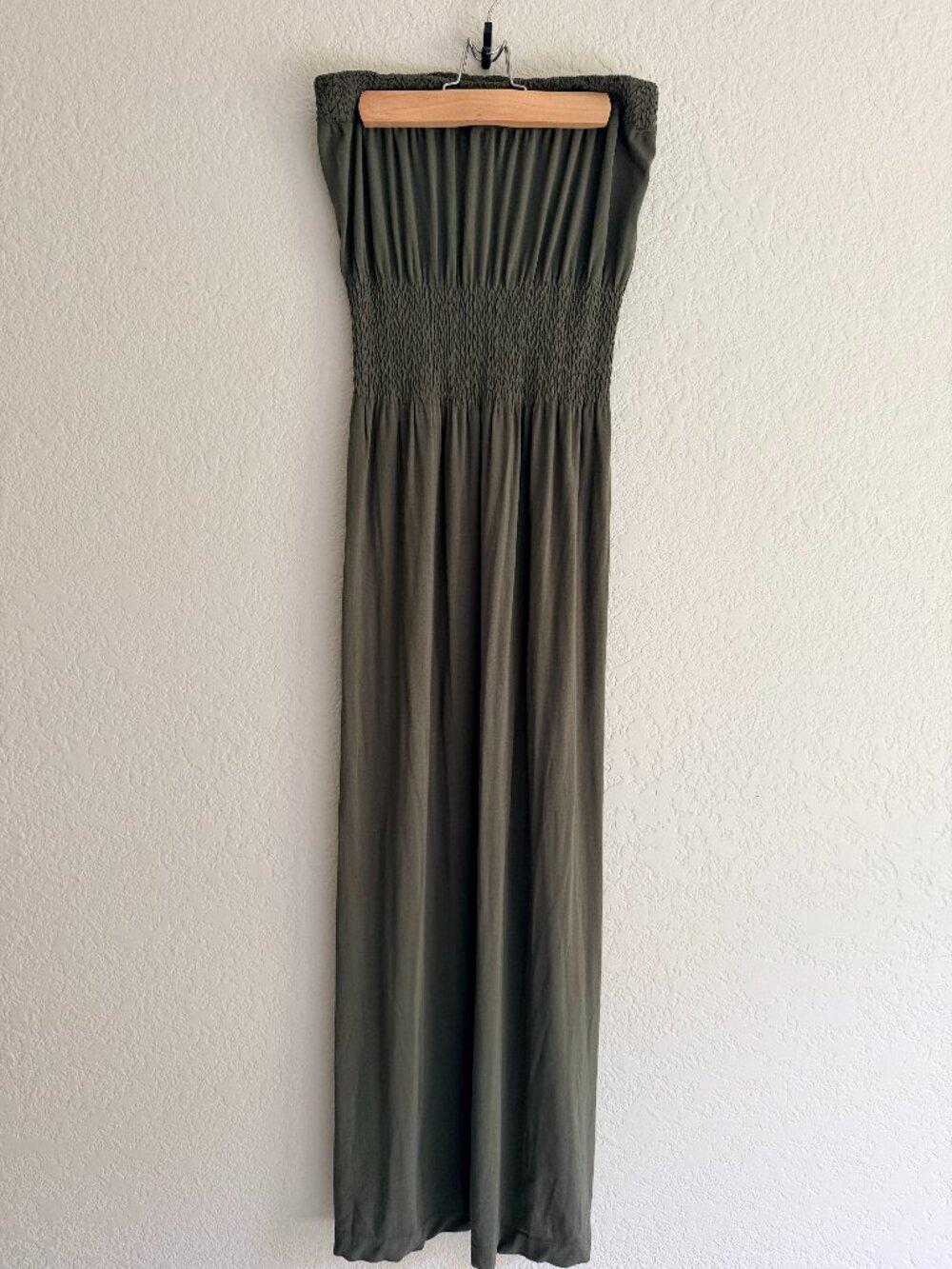 Lark + Grey ankle length strapless dress size S